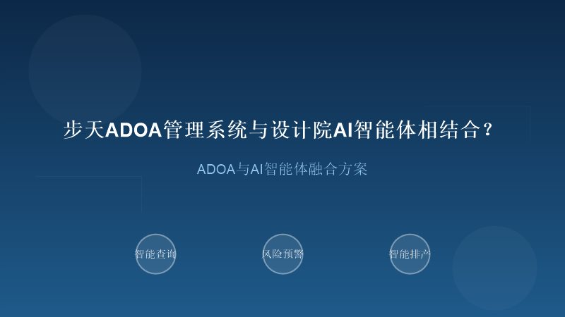 步天ADOA与设计院AI智能体结合方案