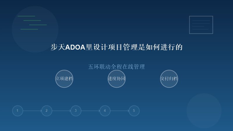 步天ADOA设计项目管理流程